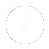 Vortex EBR-7C MRAD glass-etched first focal plane reticle configuration diagram showing the center dot and windage tree