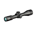Vortex Venom 5-25x56 scope shown with the included 3-inch sunshade and quick-adjust zoom throw lever installed